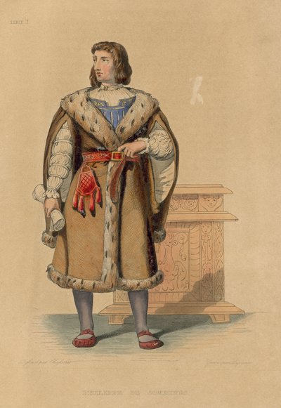 Philippe de Commines (gravura colorida) de French School