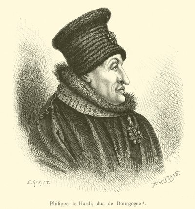 Filipe o Negrito, Duque de Borgonha (gravura) de French School