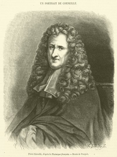 Pierre Corneille (gravura) de French School