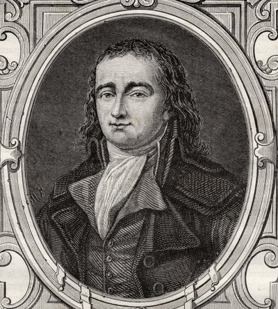Pierre Gaspard Chaumette (1763-94) de "História da Revolução Francesa" por Louis Blanc (1811-82) de French School