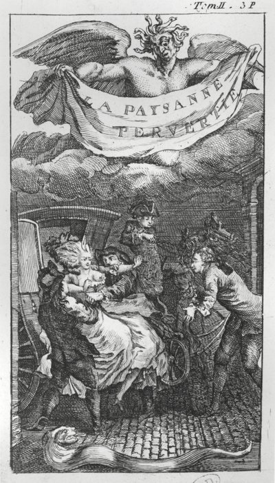 Poema à música de Jean Antoine de Baif (1532-89) (gravura) (foto a p/b) de French School
