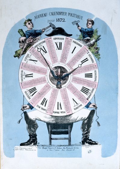 Calendário político para 1872 de French School