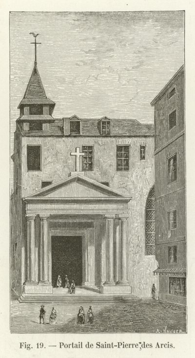 Portal de Saint-Pierre des Arcis de French School