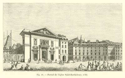 Portal da Igreja de Saint-Barthelemy, 1789 de French School