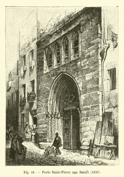 Porte Saint Pierre aux Boeufs, 1830 de French School