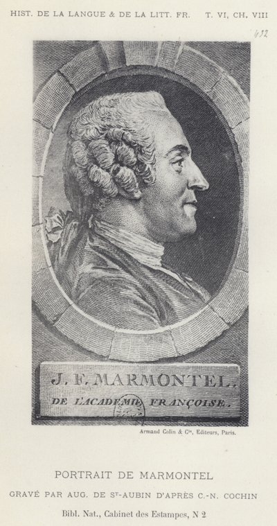 Retrato De Marmontel (litho) de French School