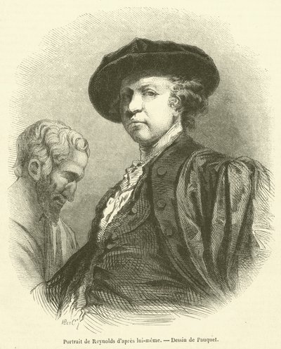 Retrato de Reynolds depois dele mesmo (gravura) de French School