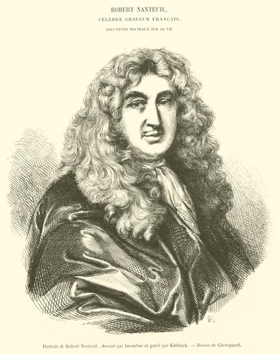 Retrato de Robert Nanteuil (gravura) de French School