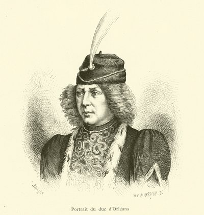 Retrato do Duque de Orleans (gravura) de French School