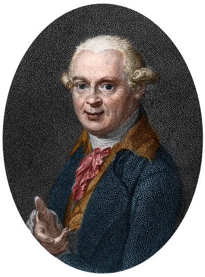 Retrato de Abraham Gottlob Werner (1750-1817), geólogo alemão de French School
