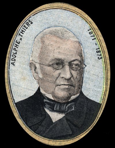 Retrato de Adolphe Thiers (1797-1877), Presidente da República Francesa. de French School