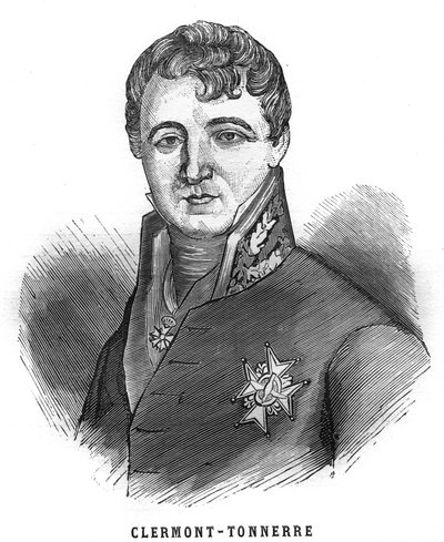 Retrato de Aime Marie Gaspard de Clermont-Tonnerre (Clermont Tonnerre de French School