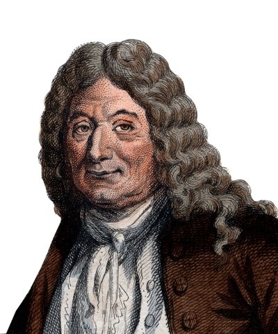 Retrato de Alain Rene Lesage (Le Sage) (1668-1747), romancista e dramaturgo francês. de French School