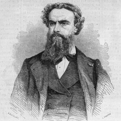 Retrato de Alexandre Cabanel (1823-1899), pintor francês. Gravura em "Le Monde Illustré" n°338 de 3 de outubro de French School