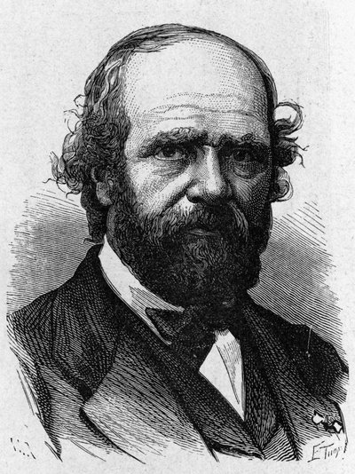 Retrato de Alphonse Poitevin - no "Álbum da Ciência; cientistas ilustres; Grandes descobertas" 1896. de French School