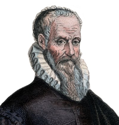 Retrato de Ambroise Pare (1509-1590), cirurgião francês. de French School