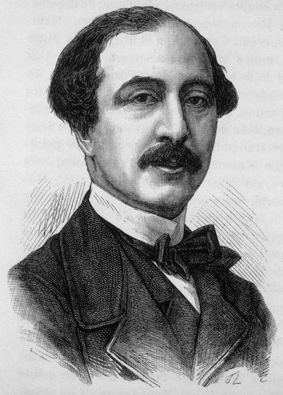 Retrato de Anatole Prevost Paradol, jornalista e político francês (1829 -1870). de French School