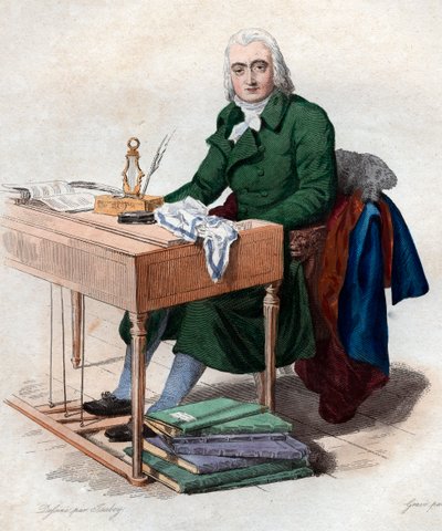 Retrato de Andre Ernest Modeste Gretry (1741-1813), compositor francês. de French School