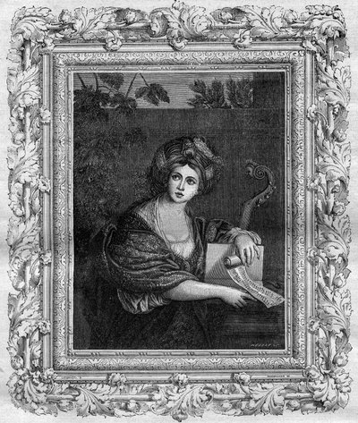 Retrato de Anne Comnene (1083-1153), filha do imperador bizantino Alexis I Comnene. Gravura em "Histoire des papes-kings-queens-et-empereurs a travessa les centuries" de Maurice Lachatre de French School