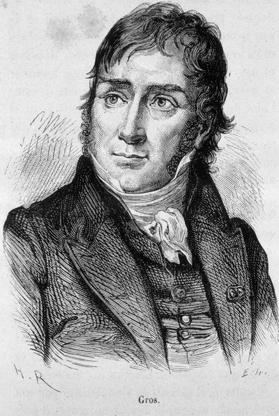 Retrato de Antoine Jean Gros (1771 - 1835), aluno de David e depois pintor oficial de Napoleão - em "L