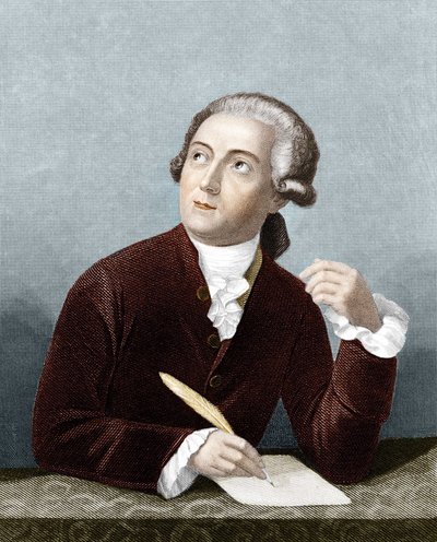 Retrato de Antoine Laurent Lavoisier (1743 -1794) Químico francês. de French School
