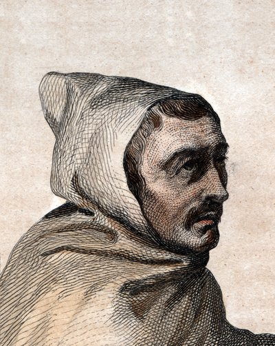Retrato de Armand Jean le Bouthillier de Rance (1626-1700), abade francês e fundador dos cistercienses trapistas. de French School