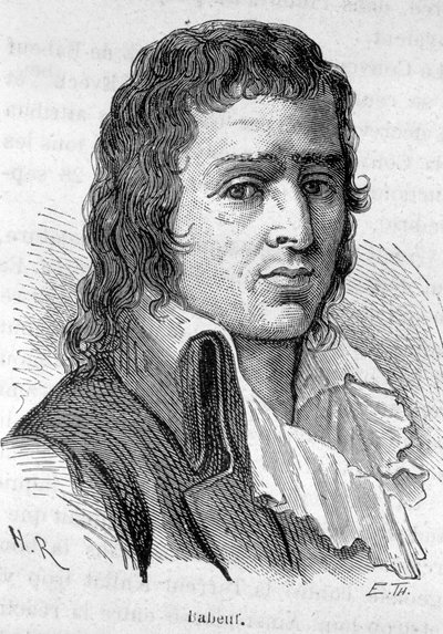 Retrato de Babeuf dit Gracchus, revolucionário francês (1760-1797) - em "L