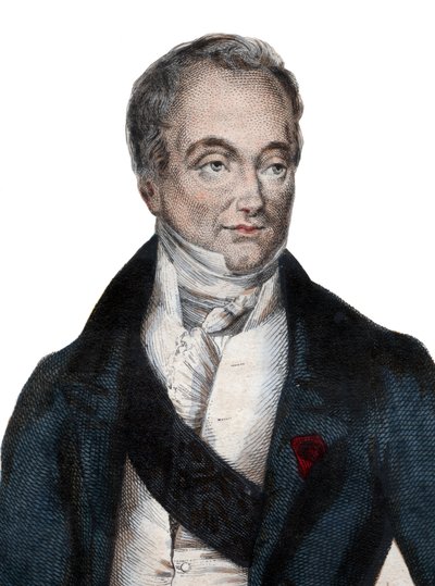 Retrato do barão Guillaume Dupuytren (1777-1835), anatomista francês e cirurgião militar. de French School