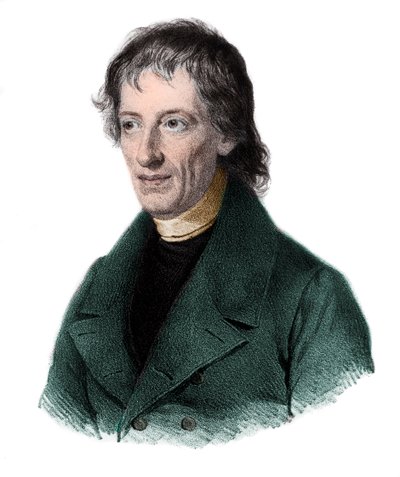 Retrato de Bernhard Placidus Johann Nepomuk Bolzano (1781-1848), matemático boêmio, lógico, filósofo, teólogo. de French School