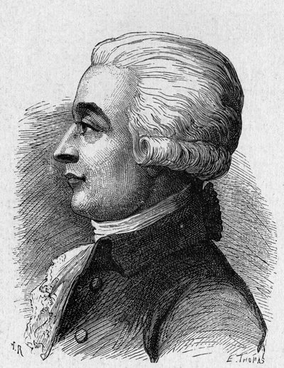 Retrato de Blanchard (1709 - 1853), aeronáutica francesa - no "Album de la Science; ilustres estudiosos; Grandes descobertas" 1896. de French School