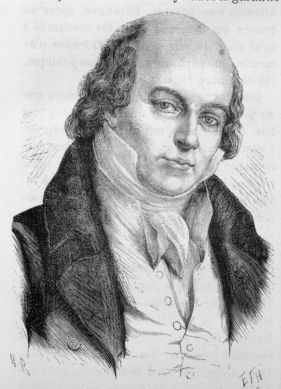 Retrato de Béranger, poeta e compositor francês (1780 - 1857) - em "L