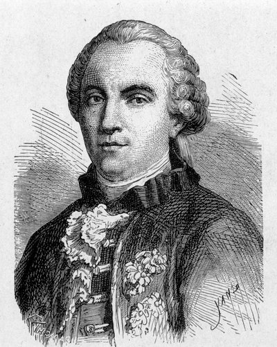 Retrato de Buffon (1707 - 1788) - em "Álbum de Ciências; ilustres estudiosos; Grandes Descobertas" 1896. de French School