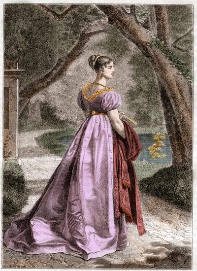 Retrato de Catarina de Württemberg 1783 1835 Rainha de Westphalia - Retrato de Catarina de Württemberg, esposa de Jerome Bonaparte, Rainha de Wesphalia (1783-1835) - em "Histoire de l