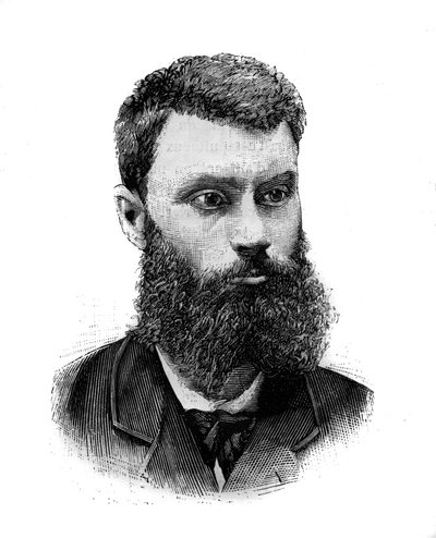 Retrato de Charles Camille Pelletan (1846-1915), político, jornalista e escritor francês. Gravura em "Le Monde Illustré", 2 de janeiro de French School
