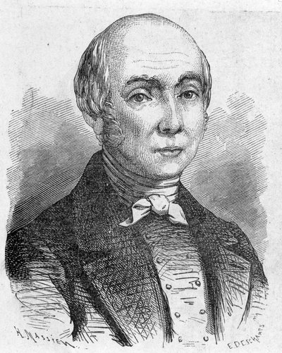 Retrato de Charles Dallery (1754 - 1835), - em "Álbum de Ciências; ilustres estudiosos; Grandes Descobertas" 1896. de French School