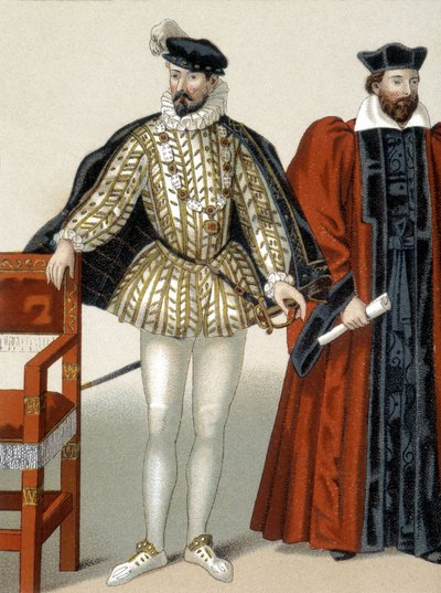 Retrato de Carlos IX com o colar da Ordem de São Miguel. de French School