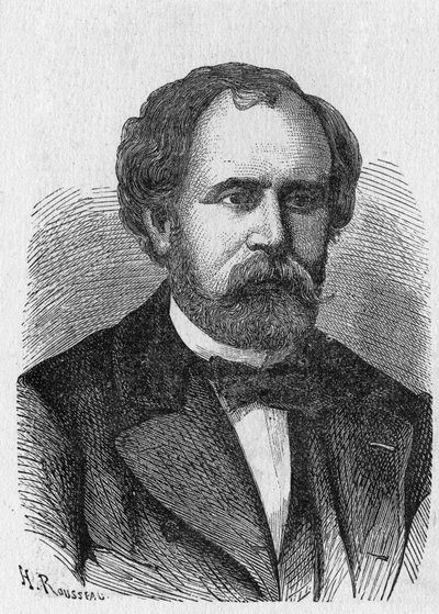 Retrato de Charles Laurent - em "Album of Science; illustrious scientists; Great discovery" 1896. de French School