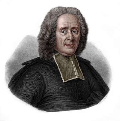 Retrato de Charles Rollin (1661-1741) Historiador e educador francês. de French School