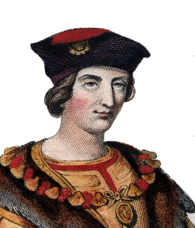 Retrato de Carlos VIII da França (1470-1498), rei da França. de French School
