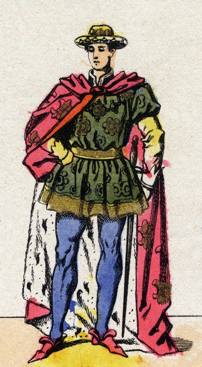 Retrato de Carlos VII (1403-1461) Rei de França. de French School