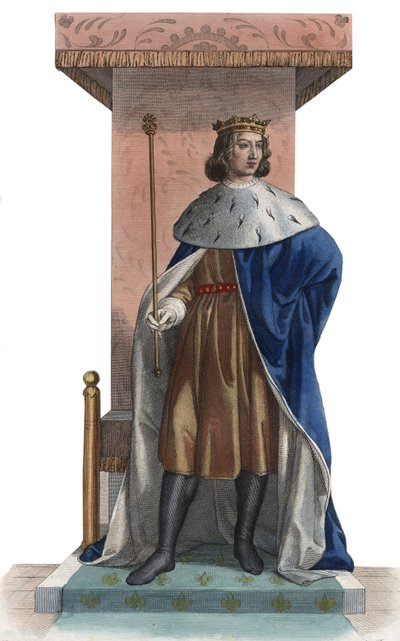 Retrato de Charles V da França, chamado o sábio (1338-1380), rei da França. de French School