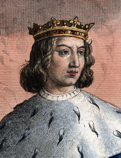 Retrato de Charles V da França, chamado o sábio (1338-1380), rei da França. de French School