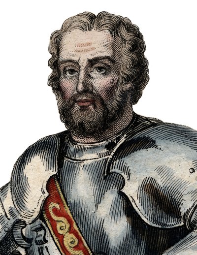 Retrato de Chevalier de Bayard (1476-1524), soldado francês. de French School