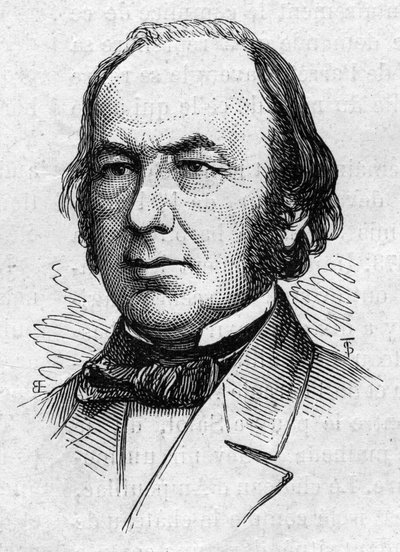 Retrato de Claude Bernard (1813-1878), fisiologista e acadêmico médico francês. Gravura em "Le Monde Illustré" n°883 de 14 de Março de 1874. de French School