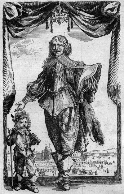 Retrato de Claude Deruet (1588-1660), pintor francês. Gravura do "Histoire de la Engraving" de Georges Duplessis de French School