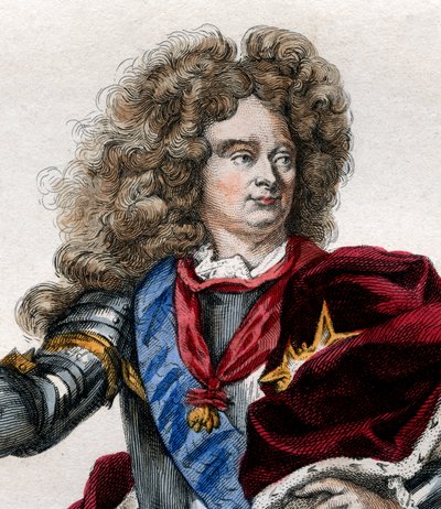 Retrato de Claude Louis Hector de Villars (1653-1734), marechal da França. de French School
