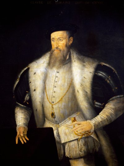 Retrato de Cláudio I de Lorena (Castello di Conde-sur-Moselle de French School
