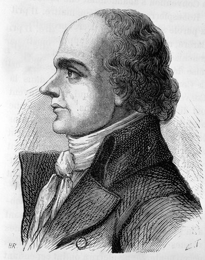 Retrato do Conde Jean Denis de Lanjuinais (1753 - 1827), político francês - em "A História da França" de Henri Martin de French School