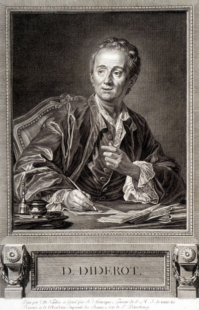 Retrato de Diderot da Enciclopédia de Diderot e Alembert de French School