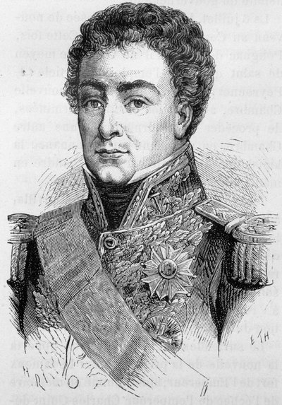 Retrato de Duperré, Almirante e Par da França (1775 - 1846) - em "L
